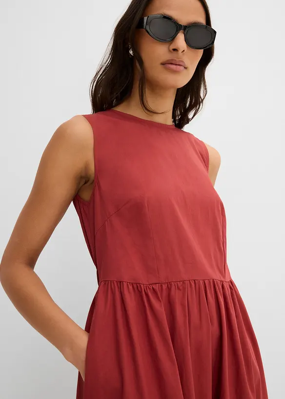 Abito midi in puro cotone biologico, bonprix