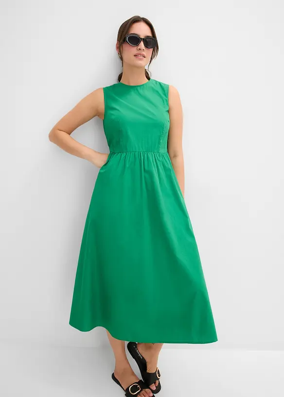 Abito midi in puro cotone biologico, bonprix