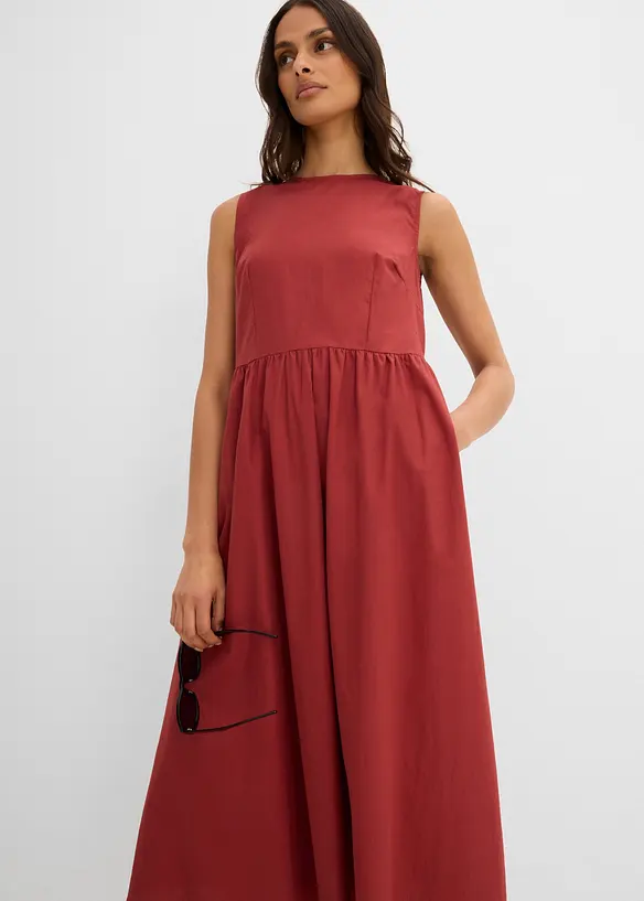 Abito midi in puro cotone biologico, bonprix