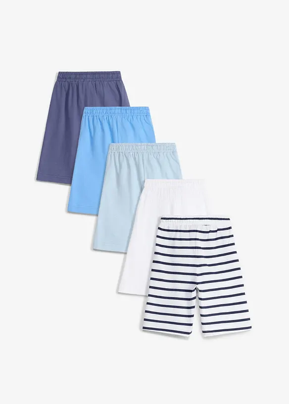 Bermuda in jersey di puro cotone biologico (pacco da 5), bonprix