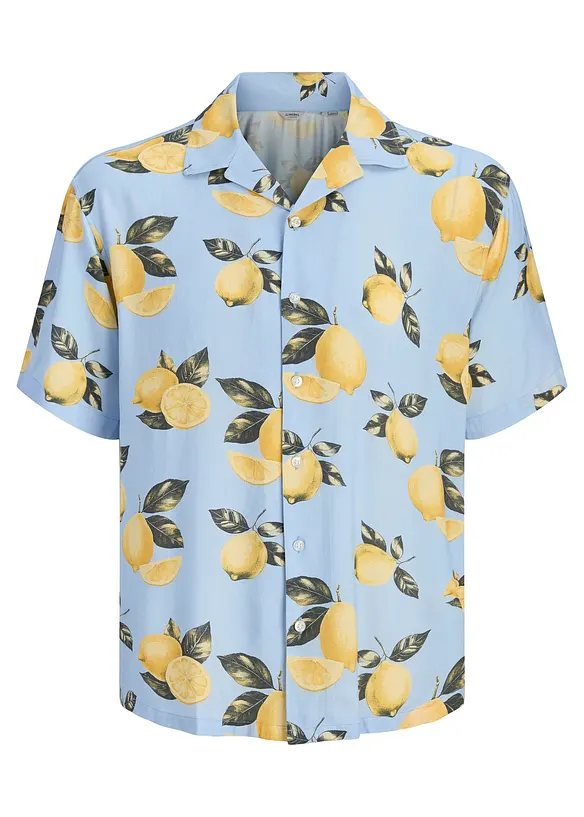 Camicia a maniche corte JJ REBEL in viscosa fluida, JJ REBEL