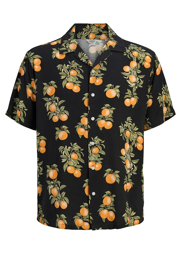 Camicia a maniche corte JJ REBEL in viscosa fluida, JJ REBEL