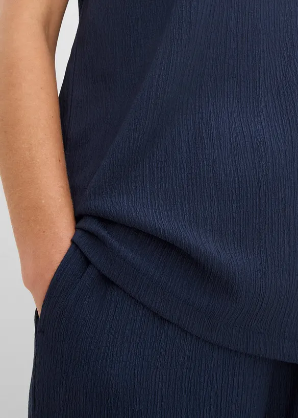 Maglia in materiale operato, bonprix