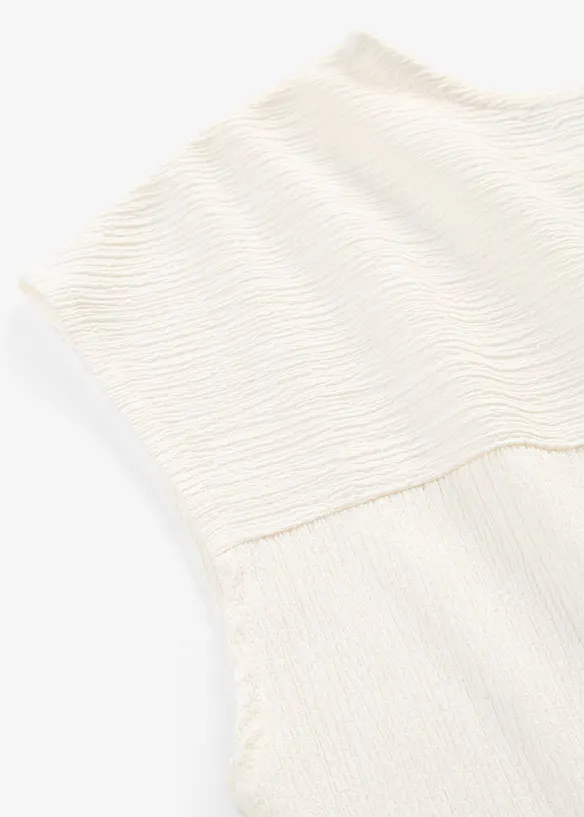 Maglia in materiale operato, bonprix