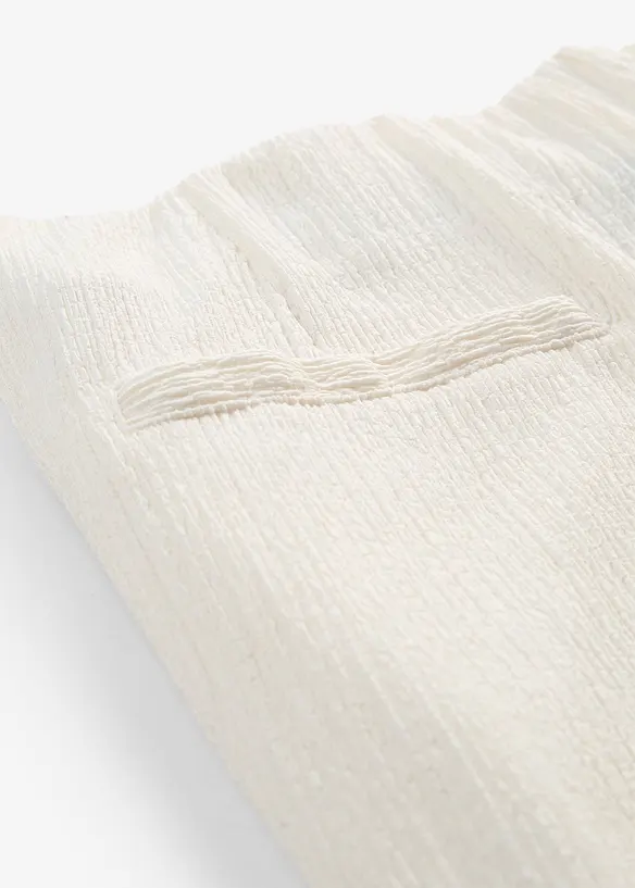Pantaloni culotte in tessuto strutturato, bonprix