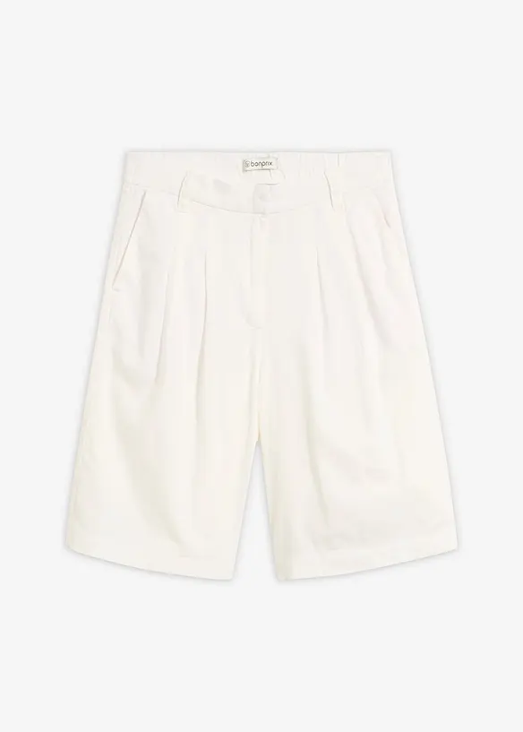 Bermuda in jeans, vita media, bonprix