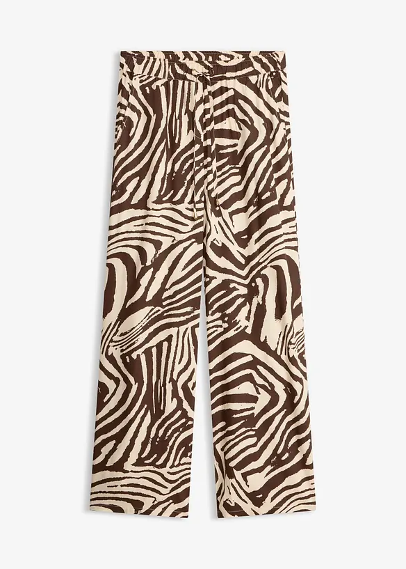 Pantaloni in viscosa con elastico in vita, bonprix