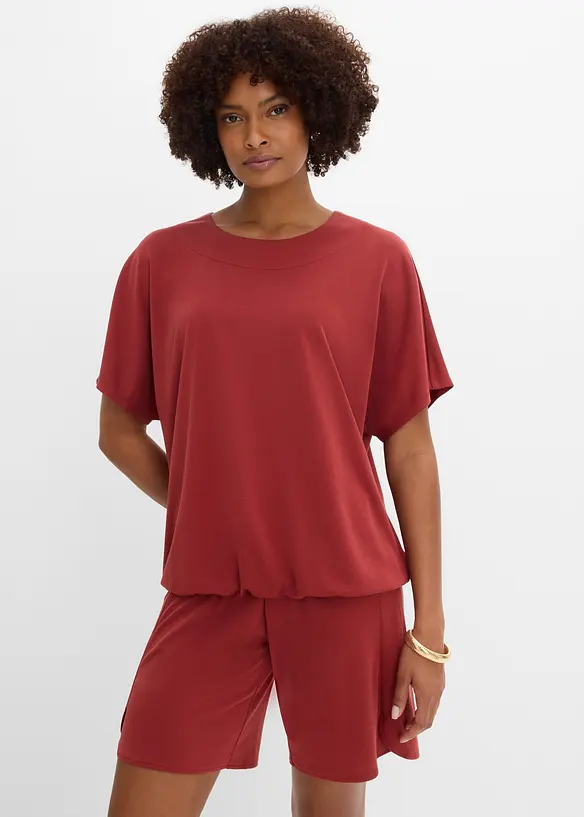 Maxi maglia in misto viscosa morbido, bonprix