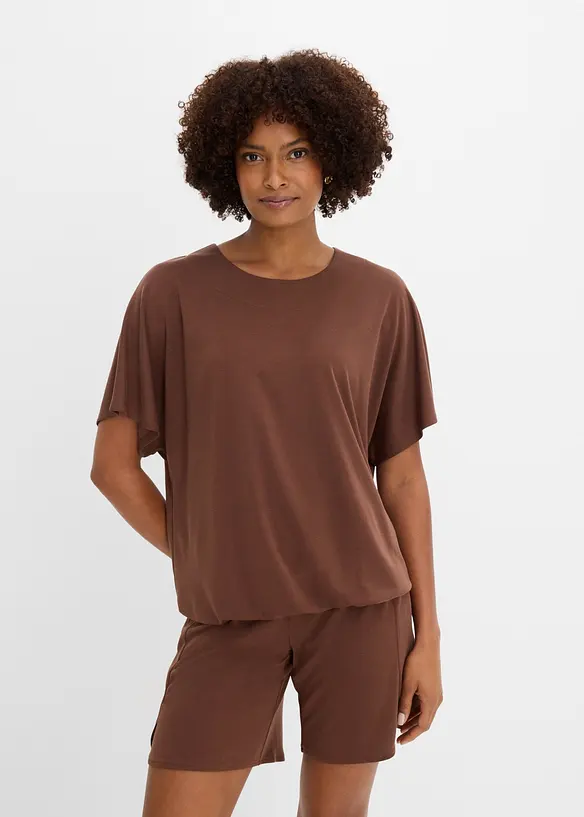Maxi maglia in misto viscosa morbido, bonprix