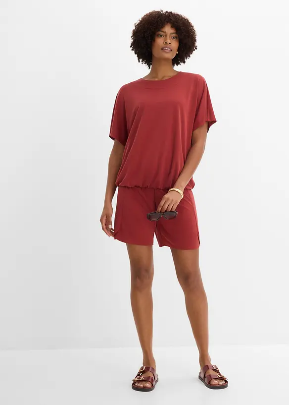 Maxi maglia in misto viscosa morbido, bonprix