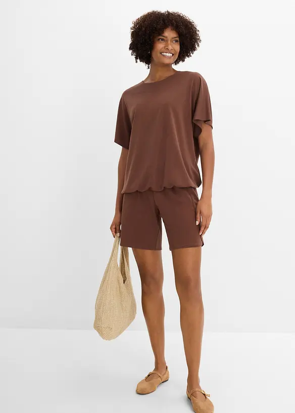 Maxi maglia in misto viscosa morbido, bonprix