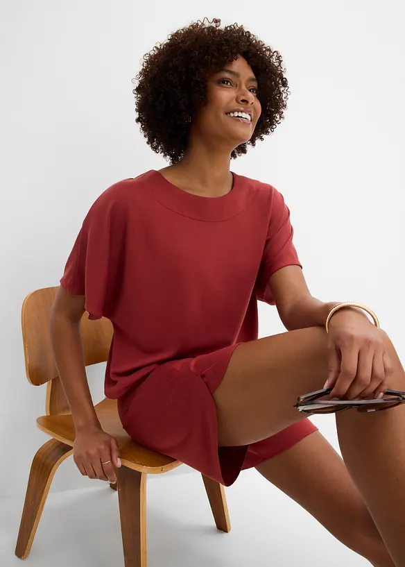 Maxi maglia in misto viscosa morbido, bonprix