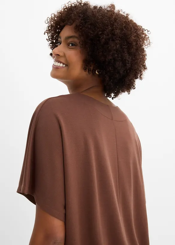 Maxi maglia in misto viscosa morbido, bonprix