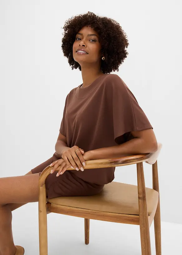 Maxi maglia in misto viscosa morbido, bonprix