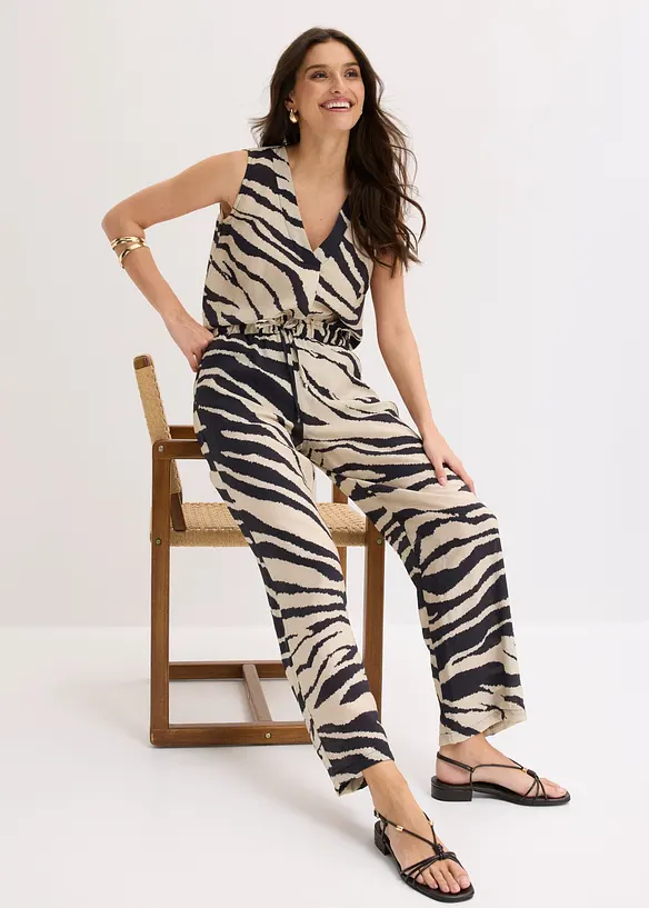 Pantaloni a palazzo in misto viscosa fluido, bonprix
