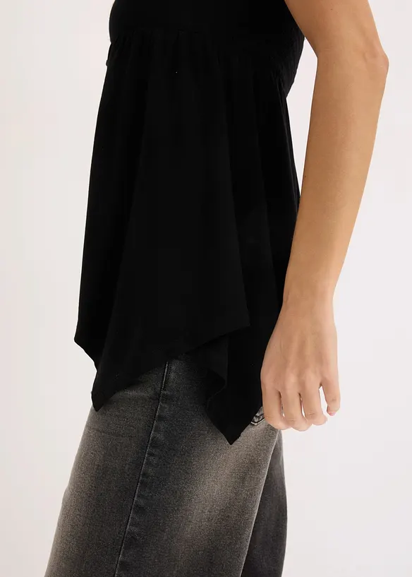 Top con fondo asimmetrico, bonprix