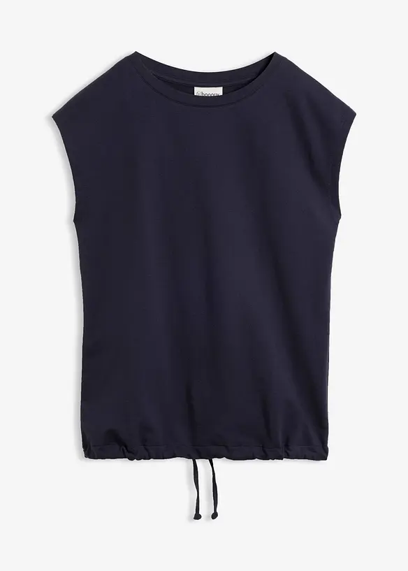 Felpa smanicata in puro cotone, bonprix