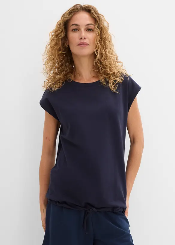 Felpa smanicata in puro cotone, bonprix