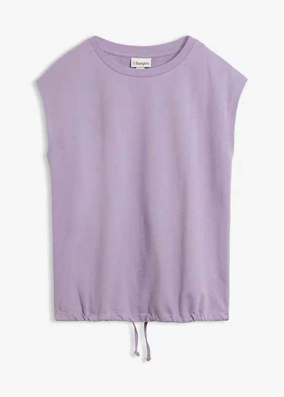 Felpa smanicata in puro cotone, bonprix