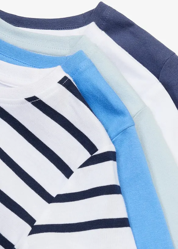 T-shirt in puro cotone biologico (pacco da 5), bonprix