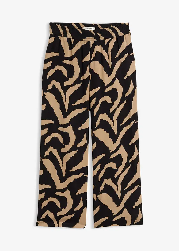 Pantaloni larghi in misto viscosa morbido, bonprix