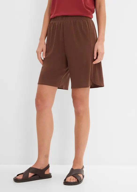 Bermuda con elastico in vita in misto viscosa morbido, bonprix