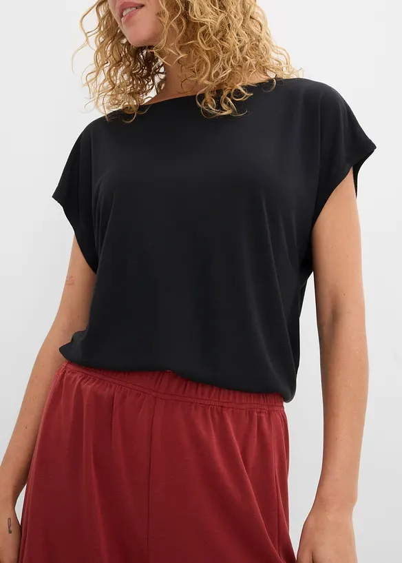 Bermuda con elastico in vita in misto viscosa morbido, bonprix