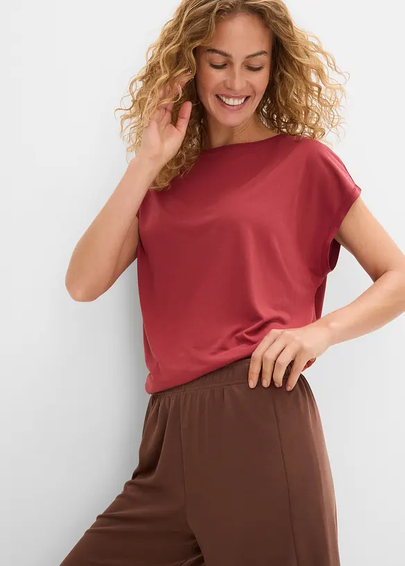 Bermuda con elastico in vita in misto viscosa morbido, bonprix