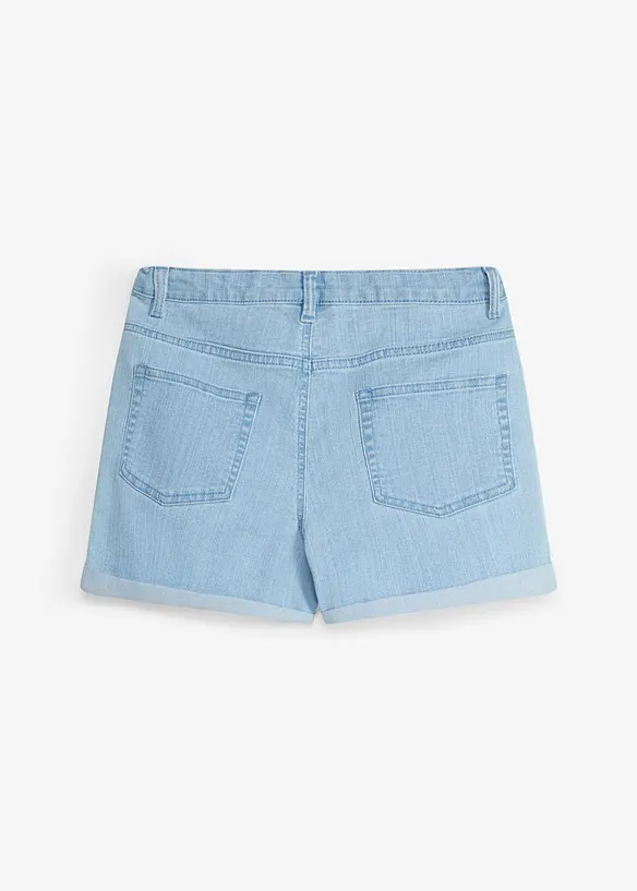 Shorts di jeans con cotone biologico, vita media, bonprix
