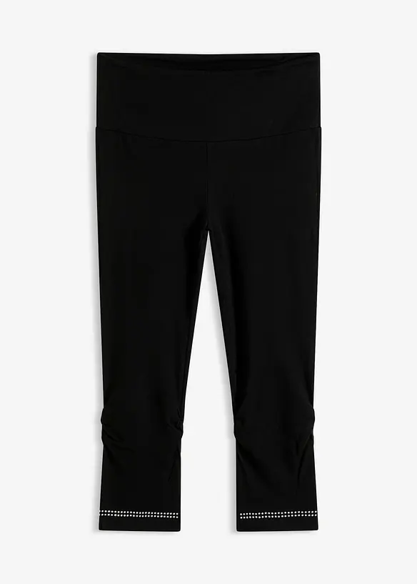 Leggings a pinocchietto con glitter (pacco da 2), bonprix