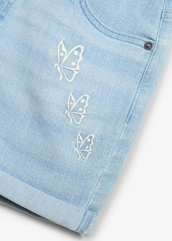 Shorts di jeans con cotone biologico, vita media, bonprix
