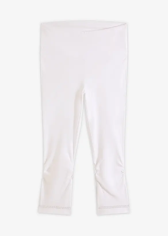Leggings a pinocchietto con glitter (pacco da 2), bonprix