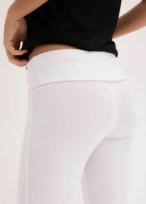 Leggings a pinocchietto con glitter (pacco da 2), bonprix