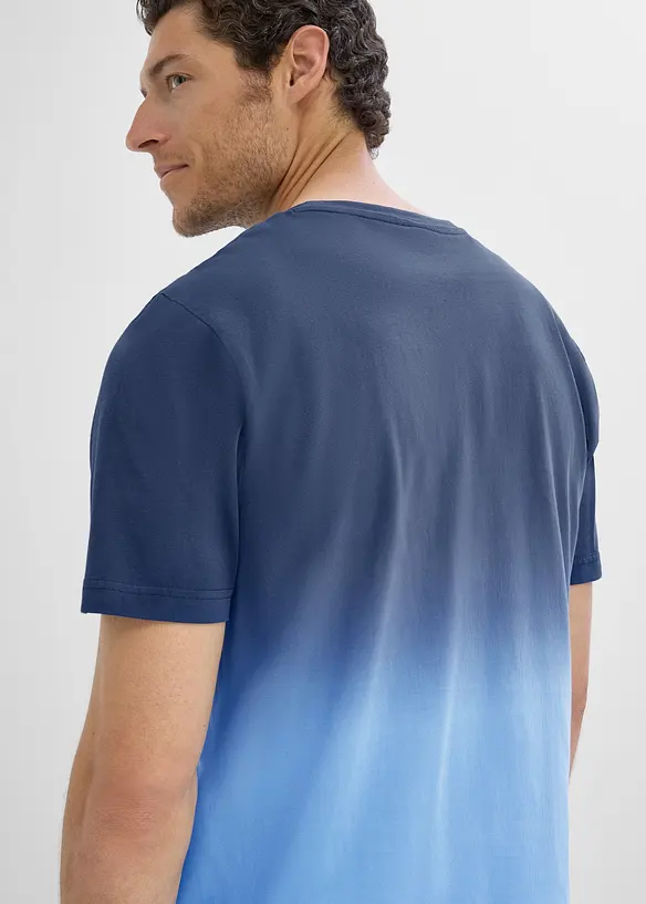 T-shirt dai colori sfumati in puro cotone biologico, bonprix