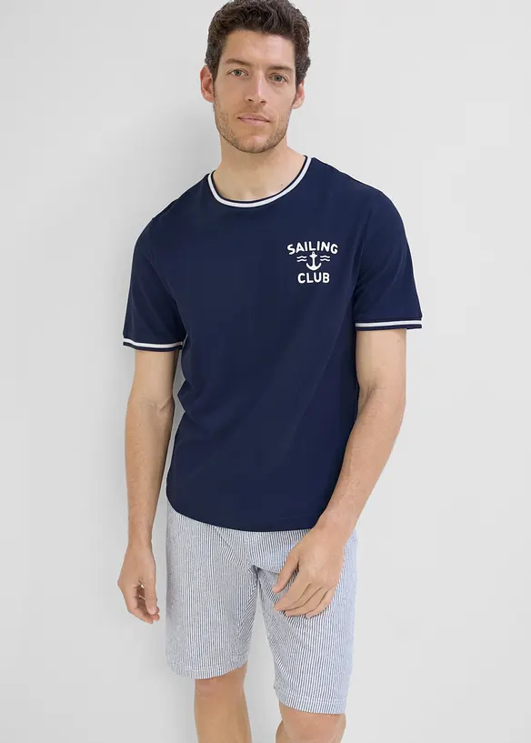 T-shirt in piquet di puro cotone biologico, bonprix