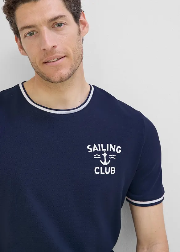 T-shirt in piquet di puro cotone biologico, bonprix