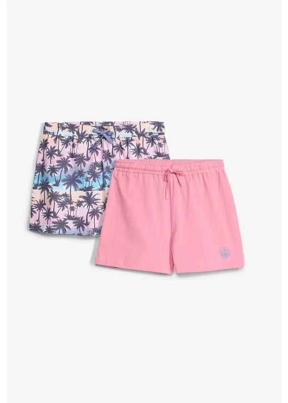 Shorts in jersey di puro cotone biologico (pacco da 2), bonprix