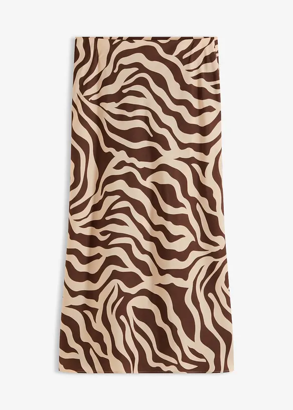 Gonna midi in satin fluido, bonprix