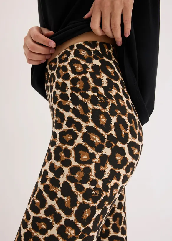 Leggings a pinocchietto con pizzo, bonprix