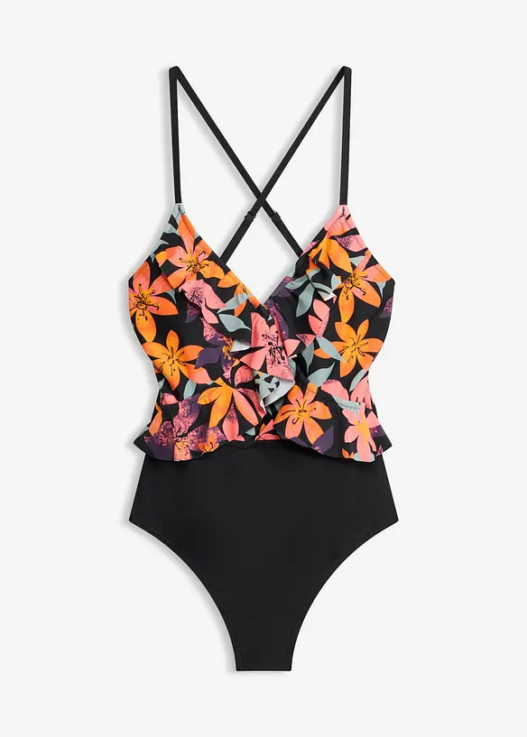 Costume intero con volant, bonprix