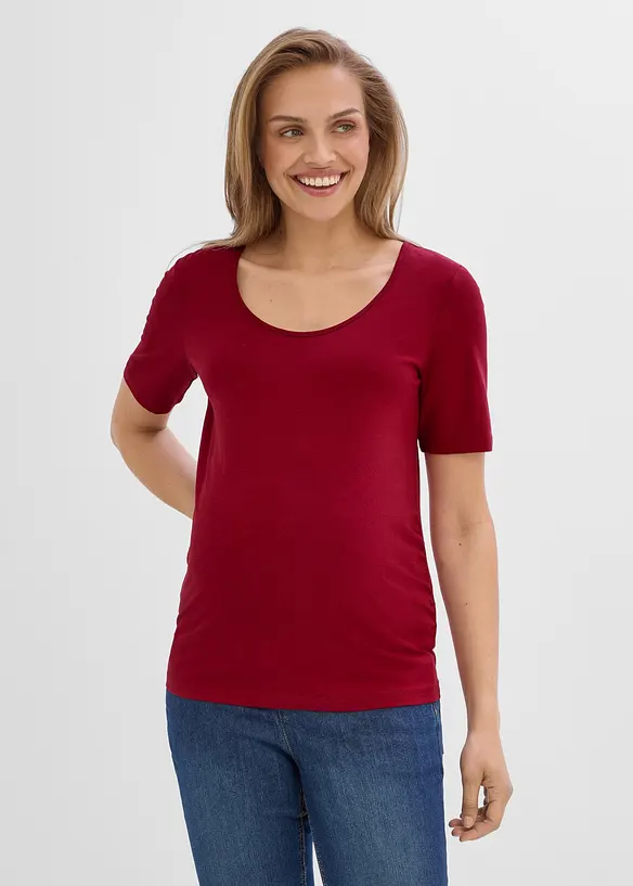Maglia pr&eacute;maman con scollo rotondo ampio (pacco da 2), bonprix