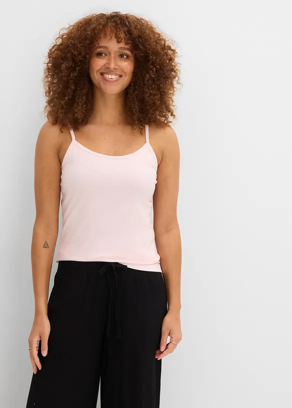 Top con spalline sottili regolabili (pacco da 6), bonprix