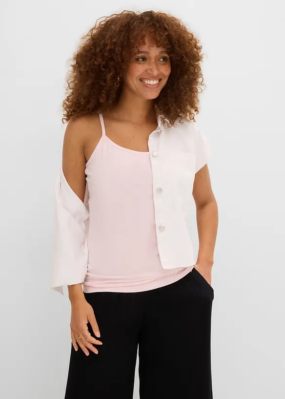 Top con spalline sottili regolabili (pacco da 6), bonprix