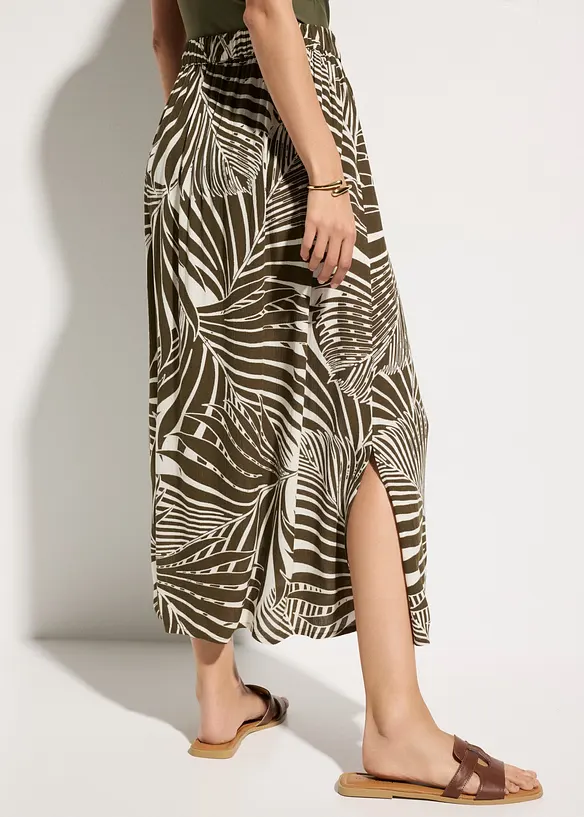 Gonna da spiaggia in materiale crinkle operato, bonprix