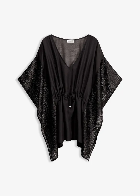 Tunica copricostume in crinkle operato, bonprix
