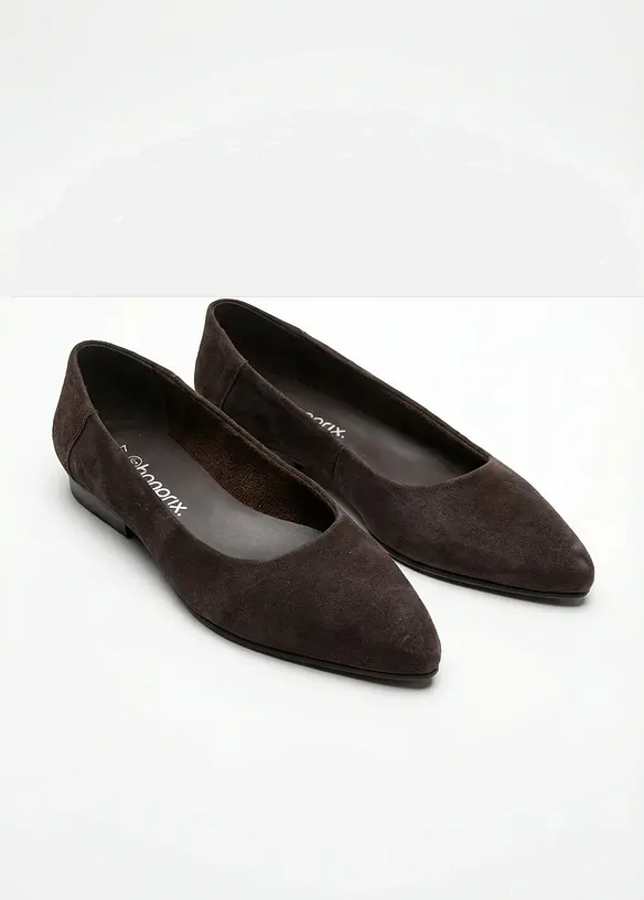 Ballerine in pelle, bonprix