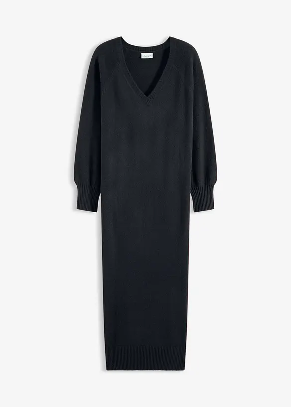 Abito midi oversize in maglia, bonprix
