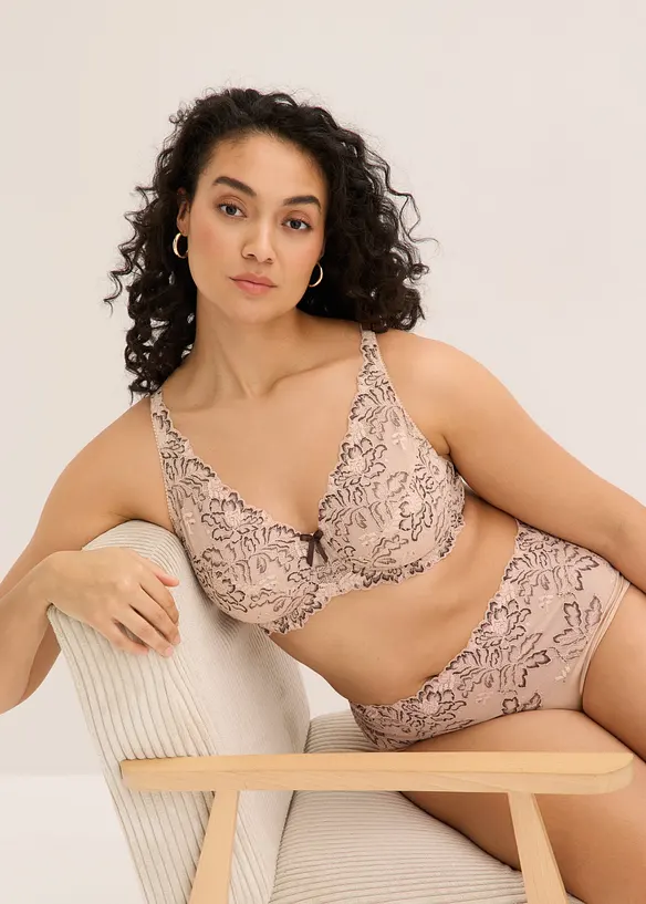 Reggiseno minimizer con pizzo delicato, bonprix