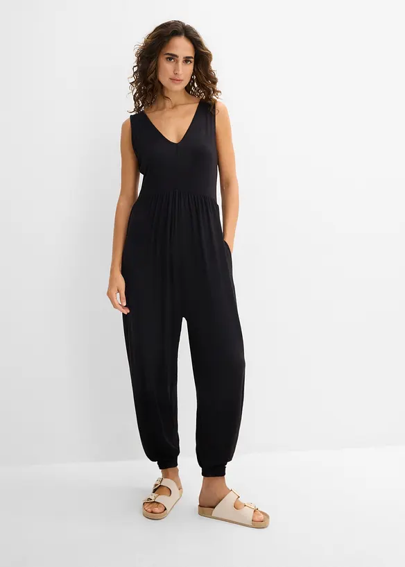 Tuta in jersey misto viscosa, bonprix
