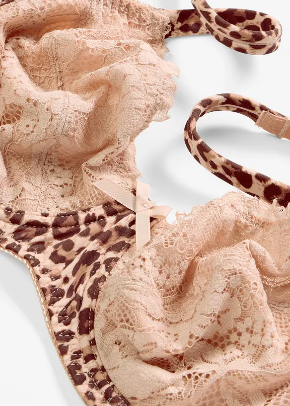 Reggiseno con ferretto e fantasia leopardata, bonprix